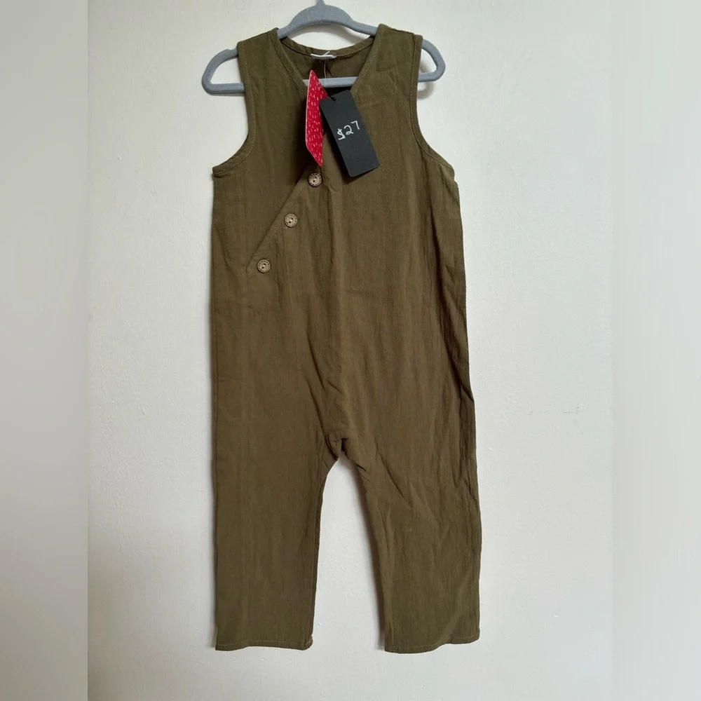 2pc bundle unisex 100% cotton Jumpsuits size 18m NWT - Picture 2 of 3
